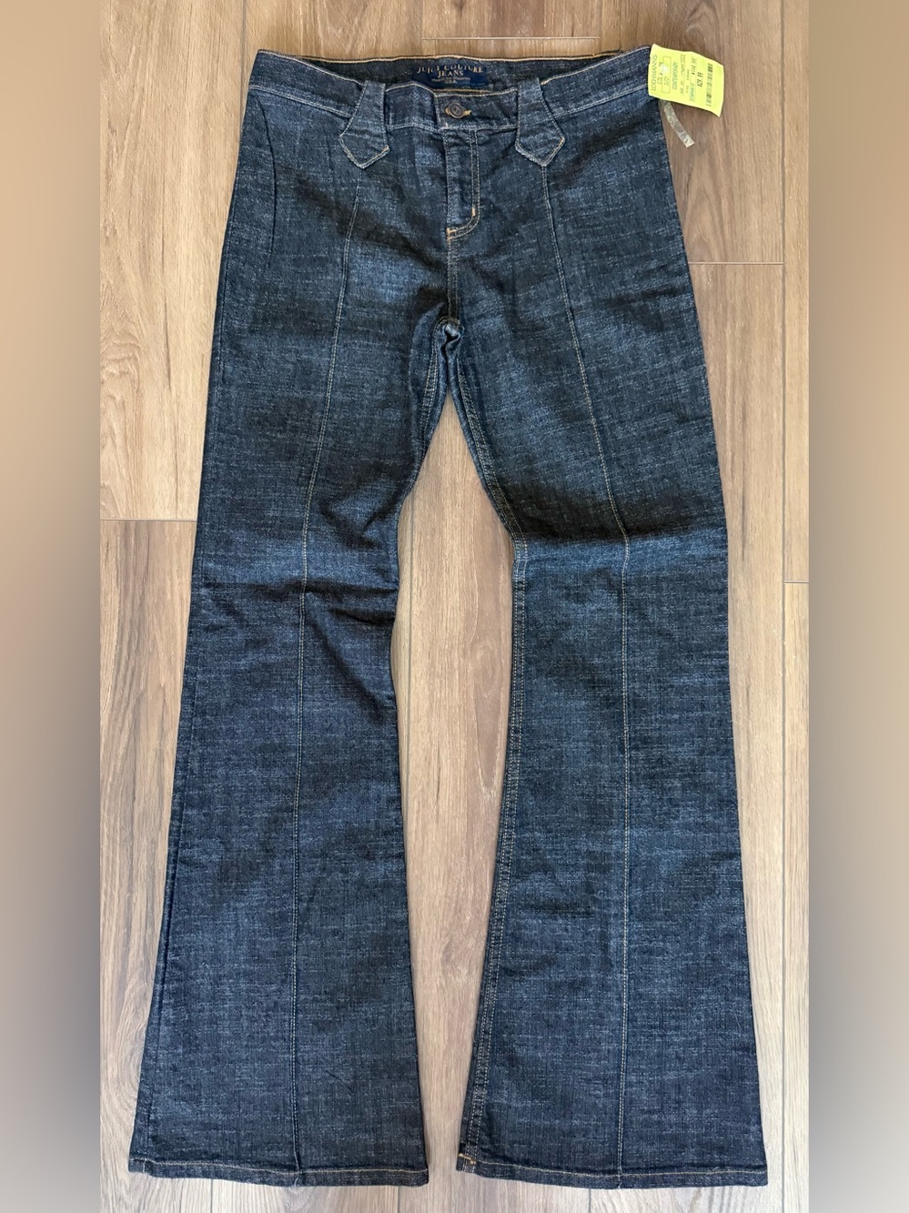 Juicy Couture Low Rise Flare Jeans Medium Wash 30x34 Y2K Made In USA NWT